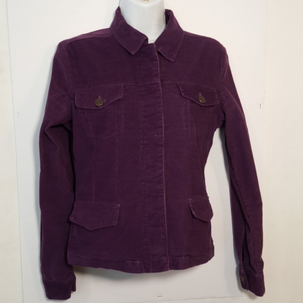 Steve & Barry's Corduroy Jacket Purple Size Small